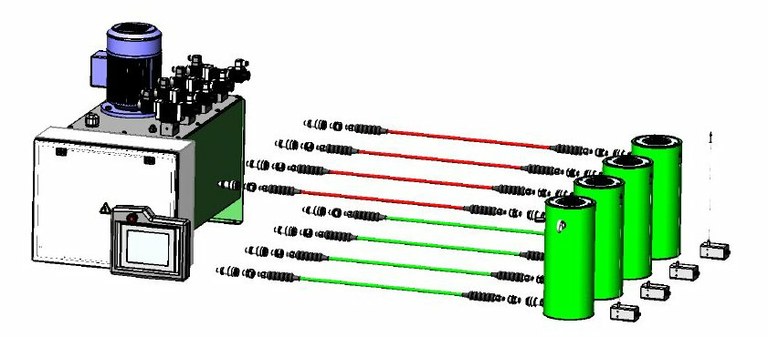 1 bơm phối nhiều kích