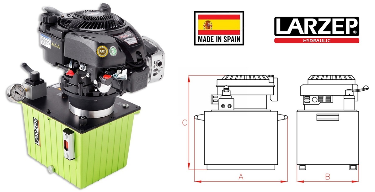 BƠM THỦY LỰC CHẠY XĂNG 2 CHIỀU 14 LÍT