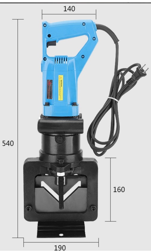 kích thươc máy cắt sắt V chạy điện