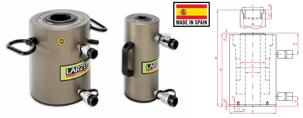 kich thuy luc 2 chieu rong tam bang nhom larzep DAH