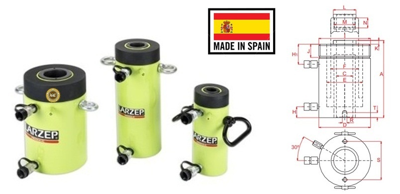 kich 2 chieu rong tam larzep model DH