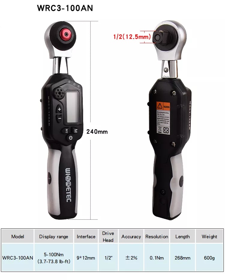 cò lê lực điện tử 1-100 N.m