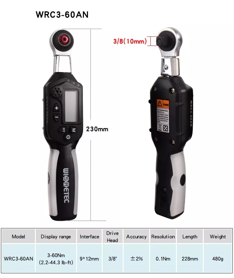 cờ lê lực điện tử 0.6-60 N.m