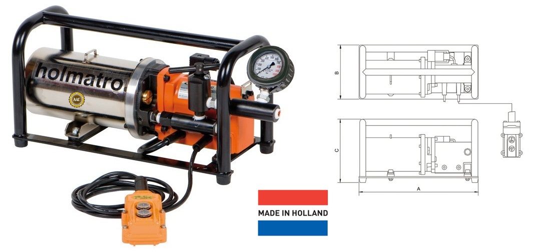 Bom dien thuy luc 2 lit 700 bar