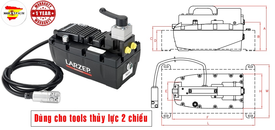 Air hydraulic pumps, zr24007, bom khi nen thuy luc, larzep/spain, bom tay thuy luc, bom dien thuy luc, kich thuy luc 1 chieu, kich thuy luc 2 chieu,