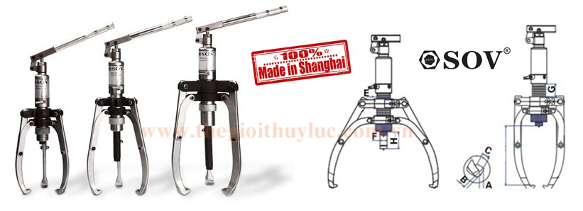 Cảo thủy lực 6 tan 3 chấu - SoV