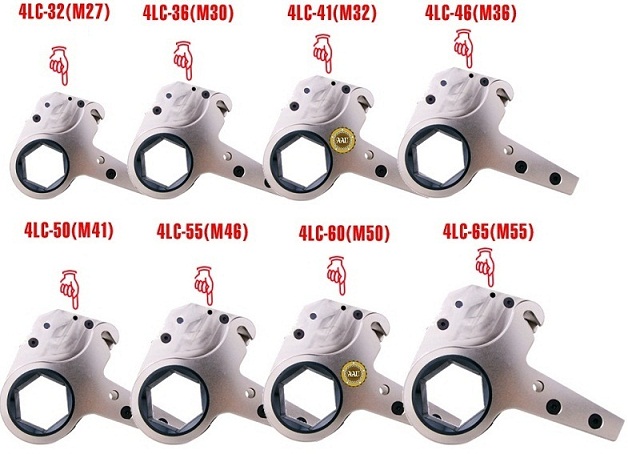 Co le thuy luc, co le thuy luc dang trong 489 - 5392 N.m, Low Profile Hydraulic Torque Wrench, http://thegioithuyluc.com.vn
