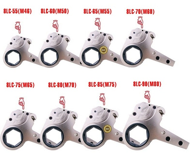 Co le thuy luc, co le thuy luc dang trong 1017 - 10452 N.m, Low Profile Hydraulic Torque Wrench, http://thegioithuyluc.com.vn