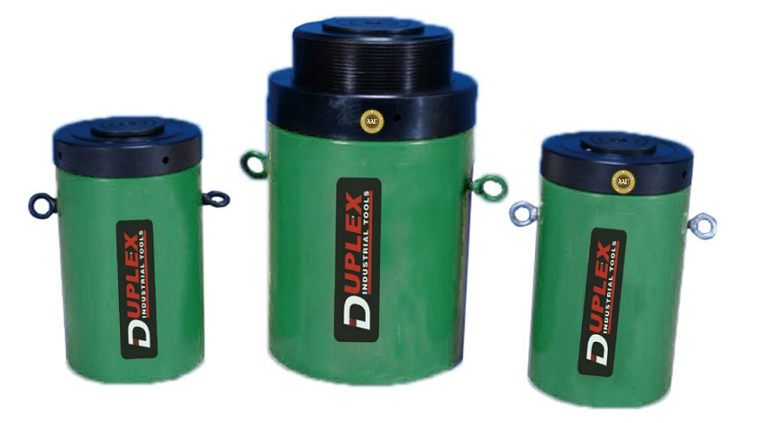 single acting lock nut cylinders, cll-1004, hydraulic cylinder, hydraulic jack, duplex/shanghai, kich thuy luc 1 chieu, bom tay thuy luc, bom dien thuy luc, 