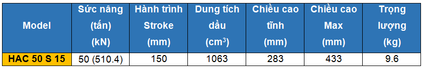 kich 1 chieu bang nhom 50 tan 150 mm