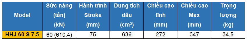 kich thuy luc 1 chieu rong tam 60 tan 75 mm