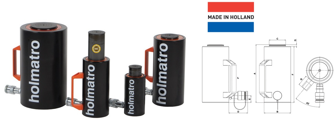 Kich 1 chieu bang nhom holmatro 20 tan 50 mm