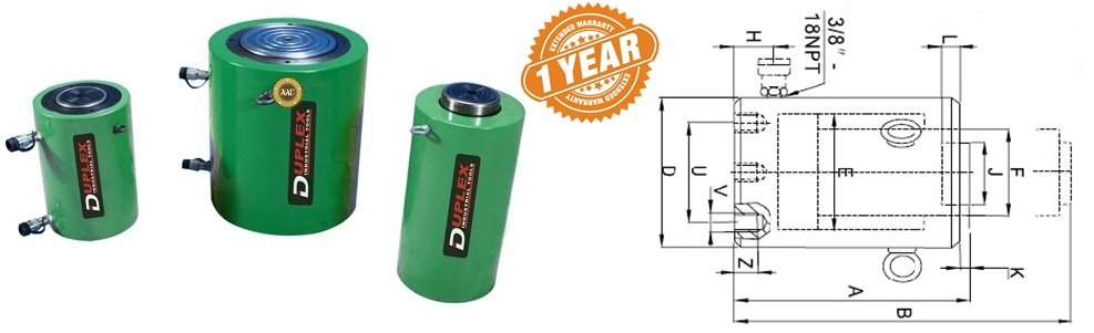 kich thuy luc 2 chieu 600 tan 300 mm