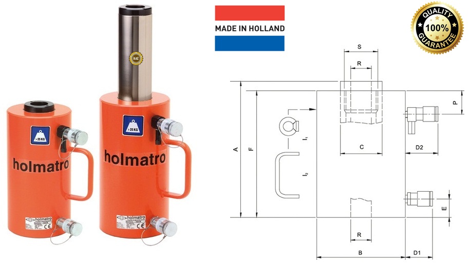 kich 2 chieu rong tam 30 tan 150 mm