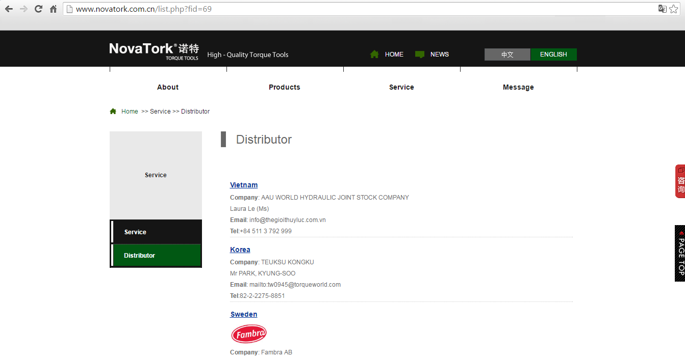 C&Ocirc;NG TY CỔ PHẦN THẾ GIỚI THỦY LỰC AAU CH&Iacute;NH THỨC TRỞ TH&Agrave;NH ĐẠI L&Yacute; ĐỘC QUYỀN CỦA H&Atilde;NG NOVATORK TẠI VIỆT NAM