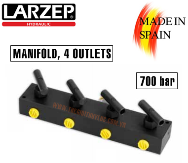 Valve chia 4 cổng c&oacute; kh&oacute;a - Larzep